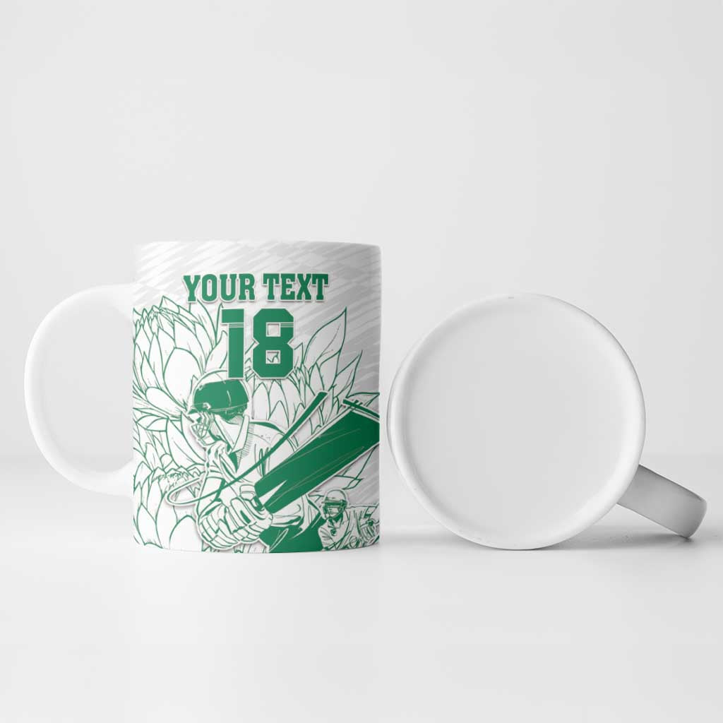 Cricket South Africa Custom Ceramic Mug White Version Proteas