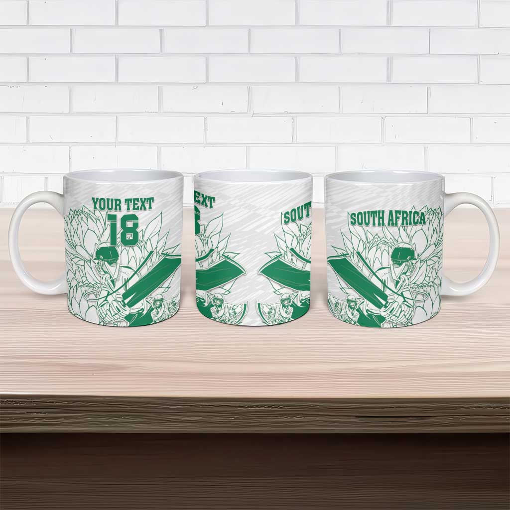 Cricket South Africa Custom Ceramic Mug White Version Proteas