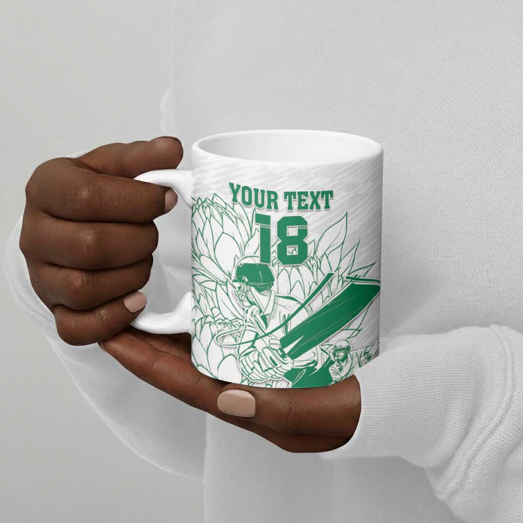Cricket South Africa Custom Ceramic Mug White Version Proteas