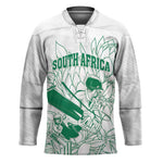 Cricket South Africa Custom Hockey Jersey White Version Proteas