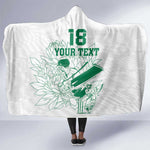Cricket South Africa Custom Hooded Blanket White Version Proteas - African Pride