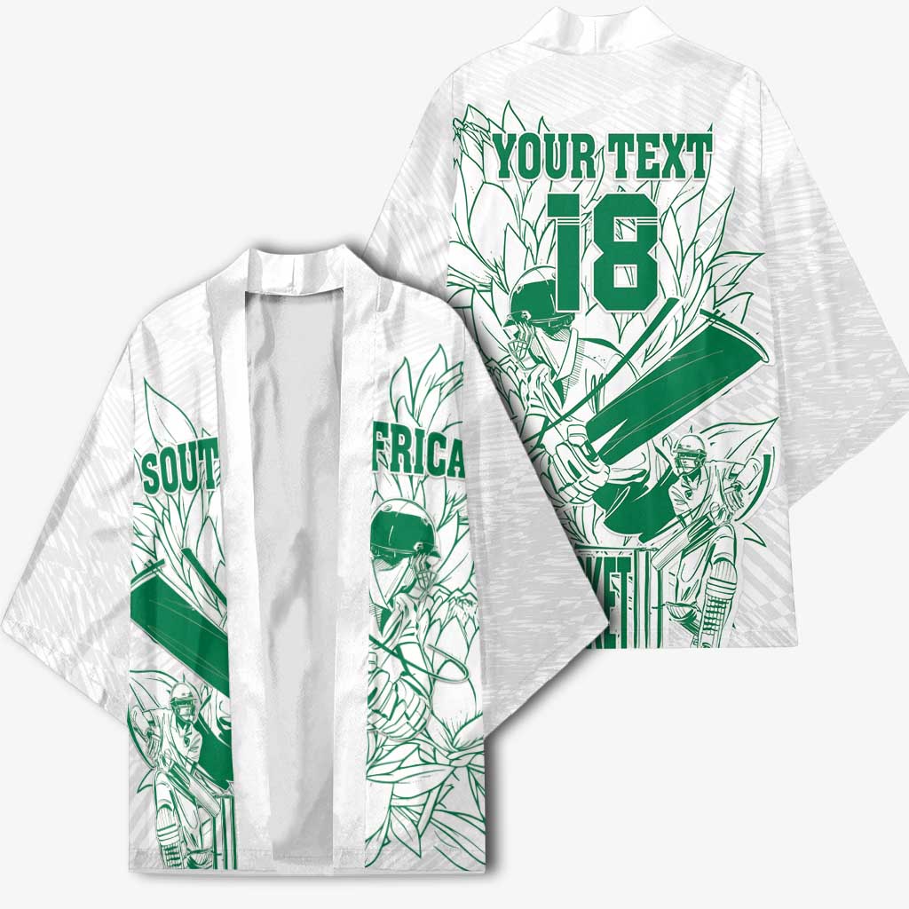 Cricket South Africa Custom Kimono White Version Proteas