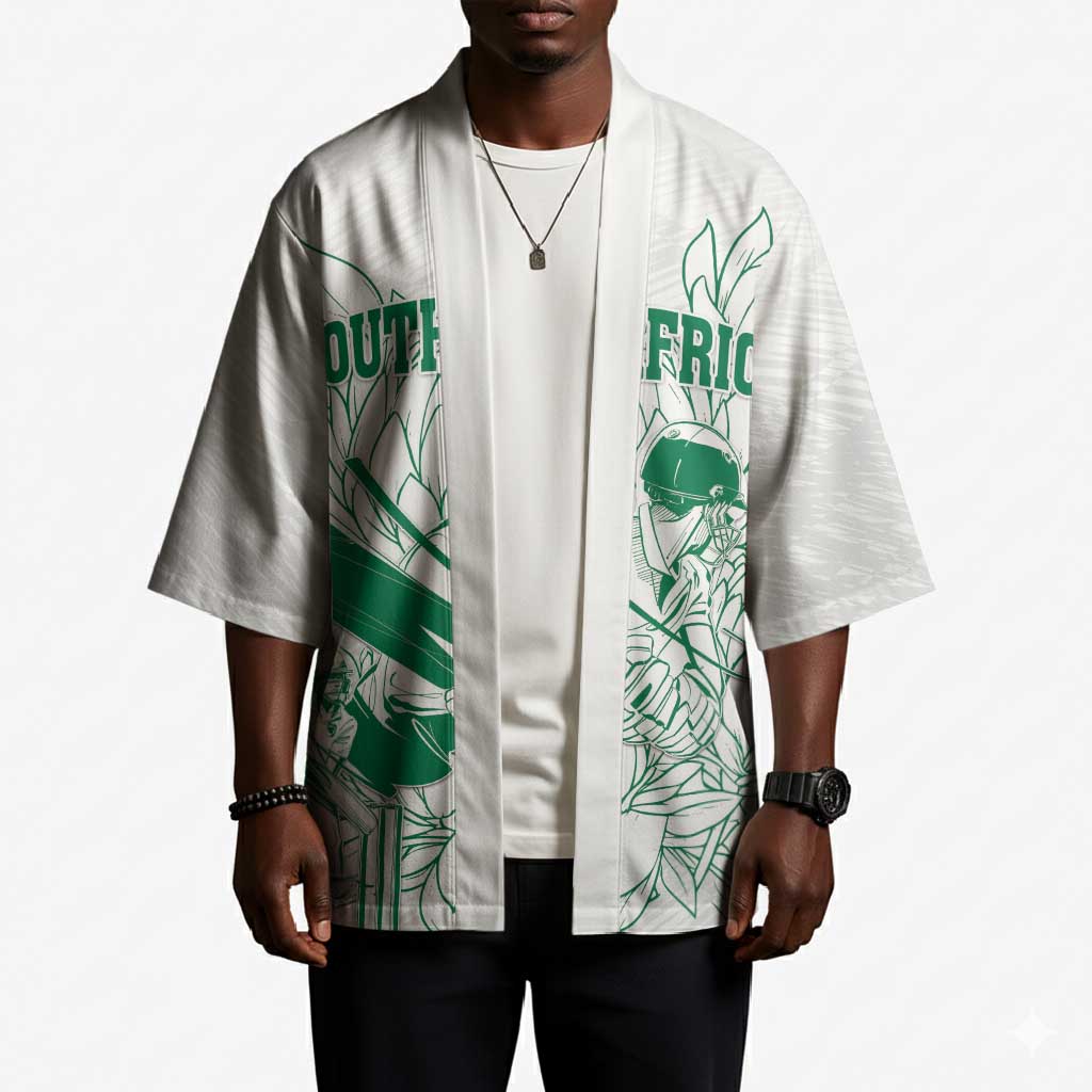 Cricket South Africa Custom Kimono White Version Proteas