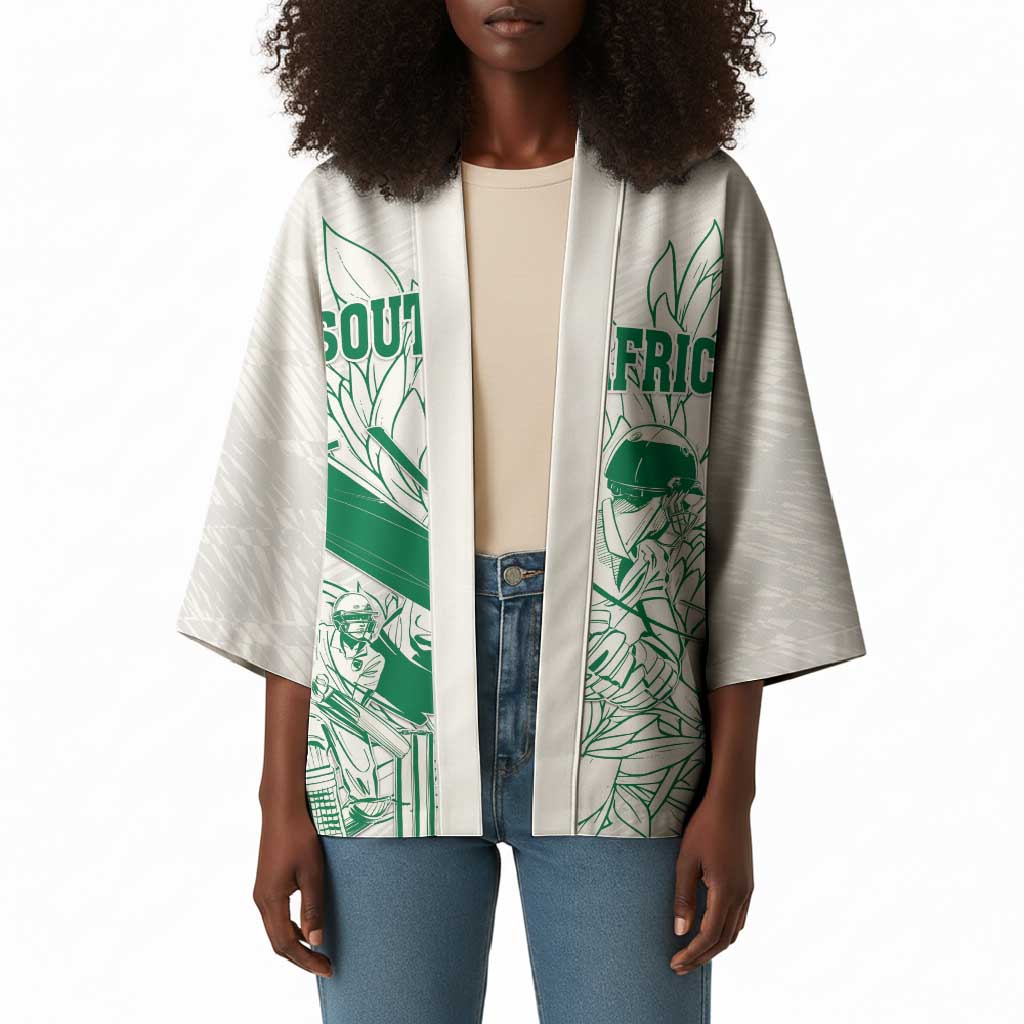 Cricket South Africa Custom Kimono White Version Proteas