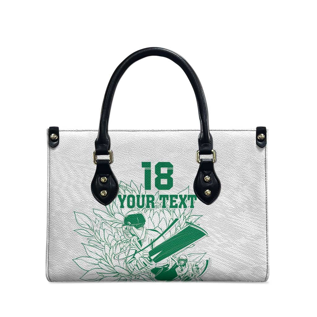 Cricket South Africa Custom Leather Bag White Version Proteas