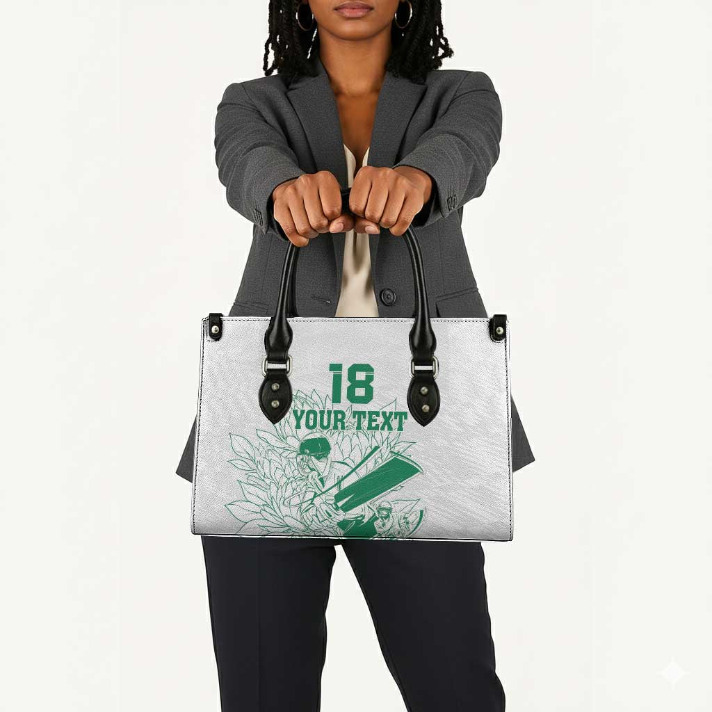 Cricket South Africa Custom Leather Bag White Version Proteas
