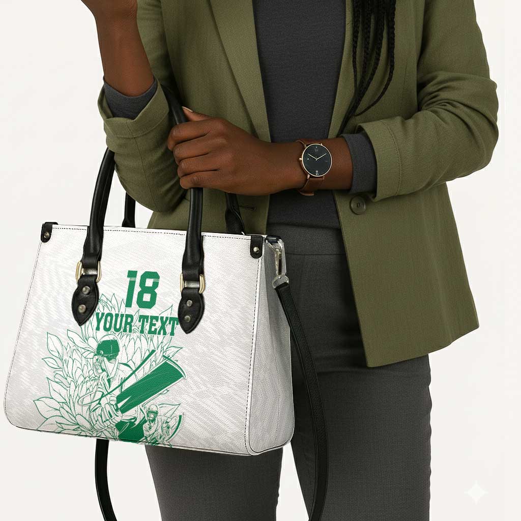 Cricket South Africa Custom Leather Bag White Version Proteas