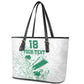 Cricket South Africa Custom Leather Tote Bag White Version Proteas - African Pride