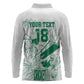 Cricket South Africa Custom Long Sleeve Polo Shirt White Version Proteas - African Pride