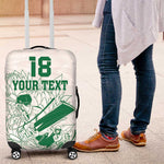 Cricket South Africa Custom Luggage Cover White Version Proteas - African Pride
