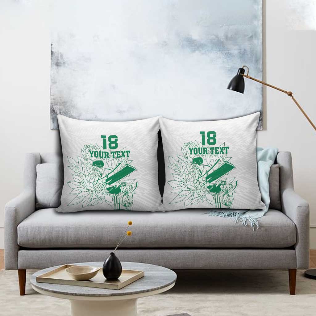 Cricket South Africa Custom Pillow Cover White Version Proteas