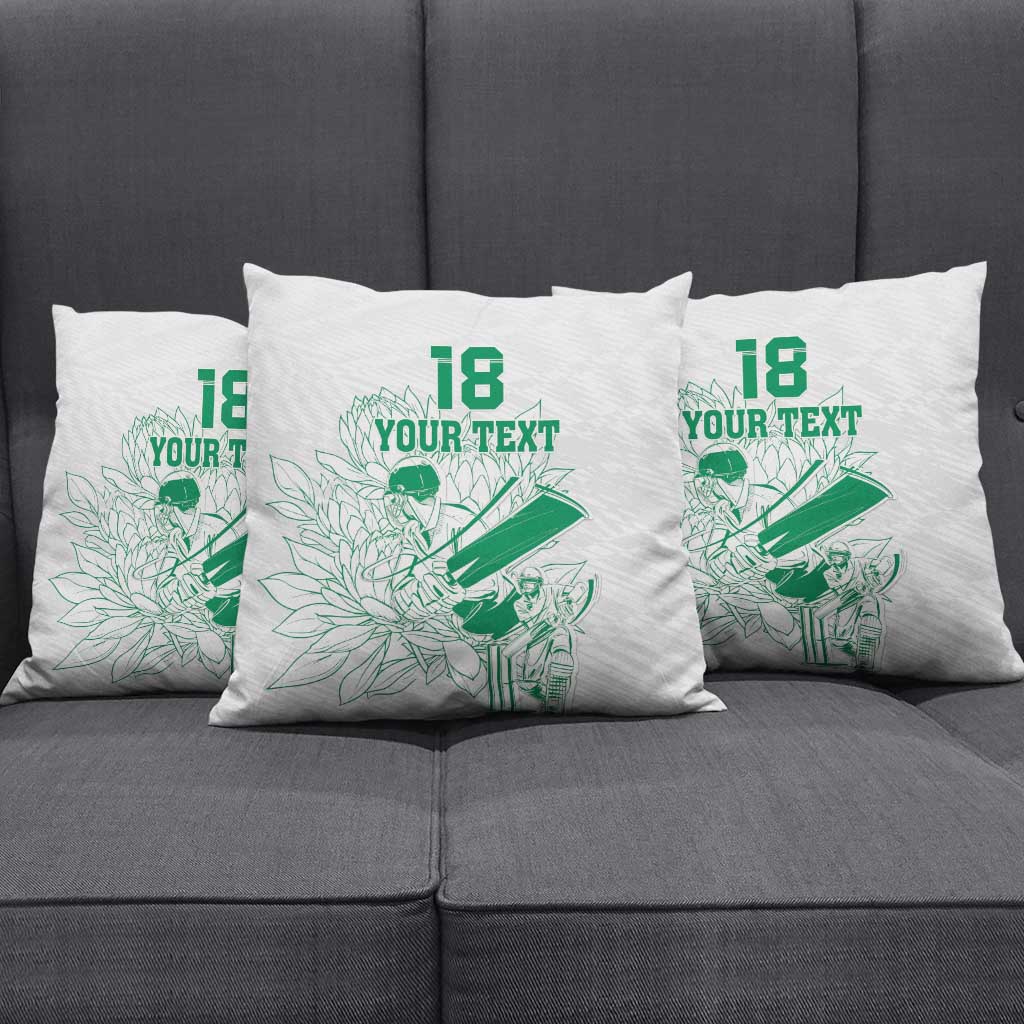 Cricket South Africa Custom Pillow Cover White Version Proteas