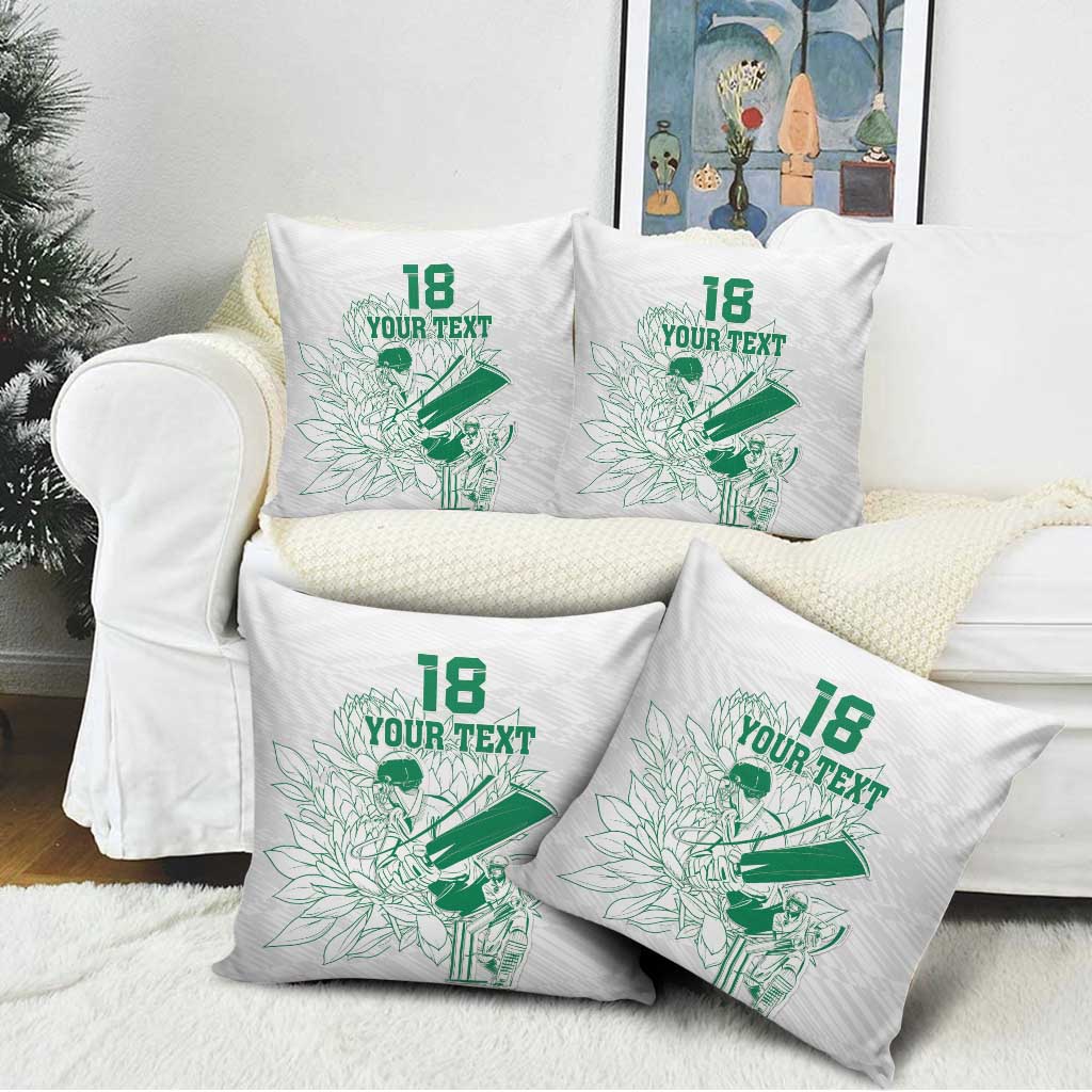 Cricket South Africa Custom Pillow Cover White Version Proteas