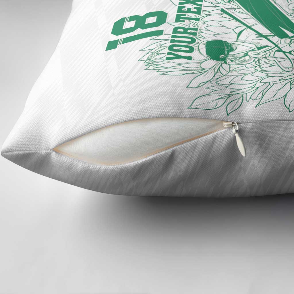 Cricket South Africa Custom Pillow Cover White Version Proteas