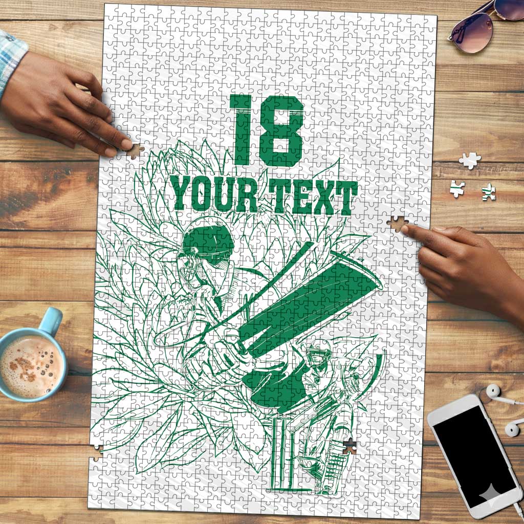 Cricket South Africa Custom Puzzle White Version Proteas