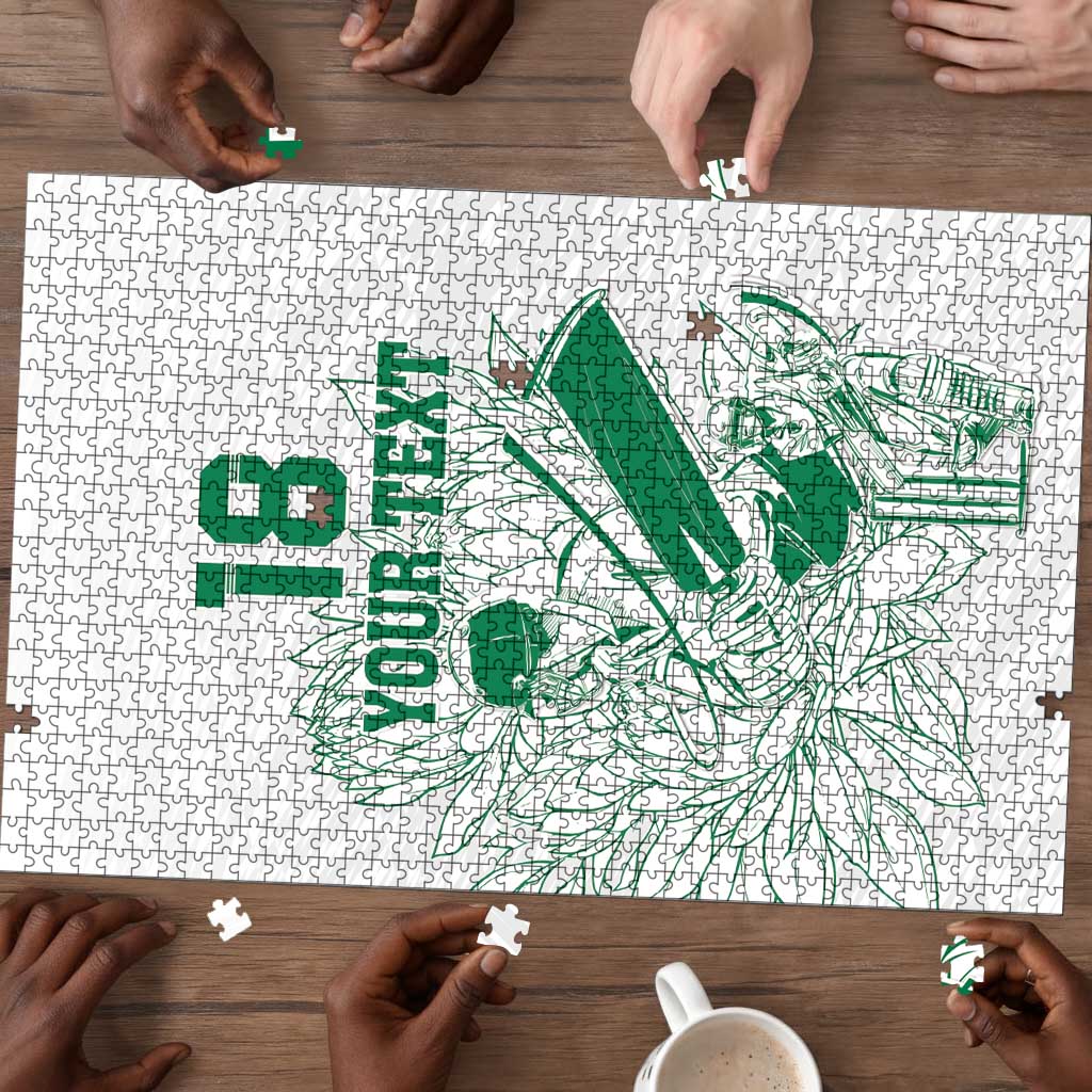 Cricket South Africa Custom Puzzle White Version Proteas