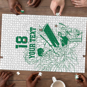 Cricket South Africa Custom Puzzle White Version Proteas