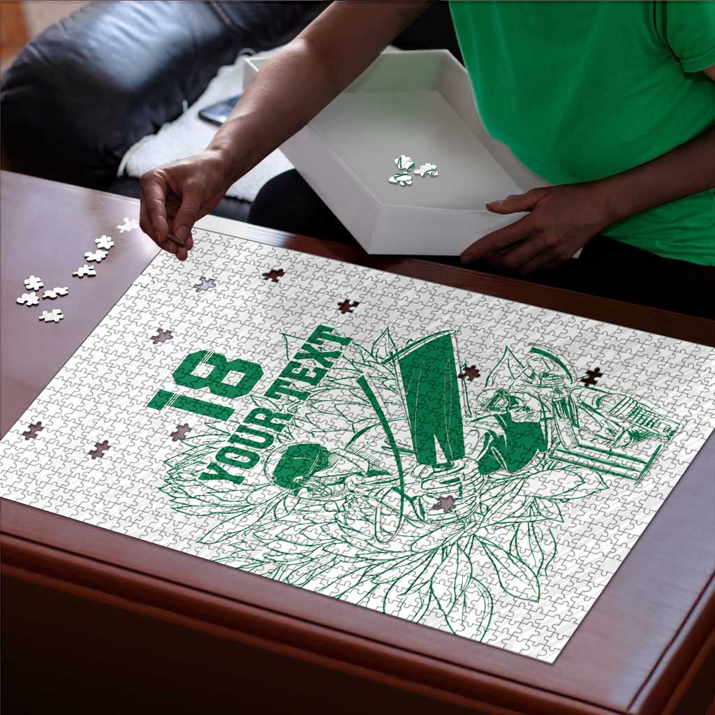 Cricket South Africa Custom Puzzle White Version Proteas