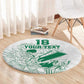 Cricket South Africa Custom Round Carpet White Version Proteas - African Pride