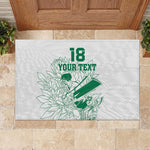 Cricket South Africa Custom Rubber Doormat White Version Proteas - African Pride