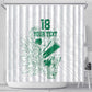 Cricket South Africa Custom Shower Curtain White Version Proteas - African Pride