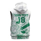 Cricket South Africa Custom Sleeveless Hoodie White Version Proteas - African Pride