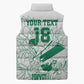 Cricket South Africa Custom Sleeveless Puffer Jacket White Version Proteas