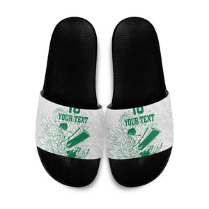 Cricket South Africa Custom Slide Sandals White Version Proteas