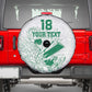 Cricket South Africa Custom Spare Tire Cover White Version Proteas - African Pride