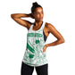 Cricket South Africa Custom Women Racerback Tank White Version Proteas - African Pride
