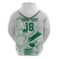 Cricket South Africa Custom Zip Hoodie White Version Proteas - African Pride