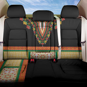 Africa Dashiki Back Car Seat Cover Embroidery Neckline Floral Pattern