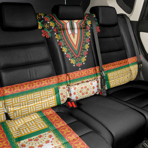 Africa Dashiki Back Car Seat Cover Embroidery Neckline Floral Pattern