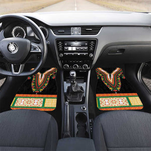 Africa Dashiki Car Mats Embroidery Neckline Floral Pattern