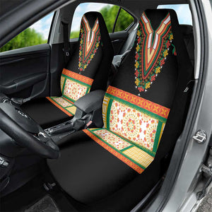 Africa Dashiki Car Seat Cover Embroidery Neckline Floral Pattern