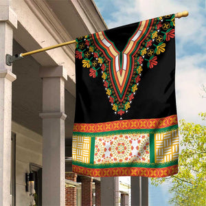 Africa Dashiki Garden Flag Embroidery Neckline Floral Pattern