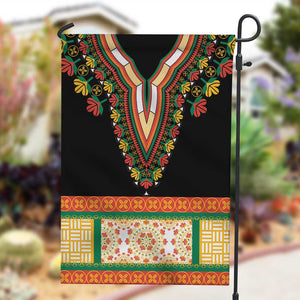 Africa Dashiki Garden Flag Embroidery Neckline Floral Pattern