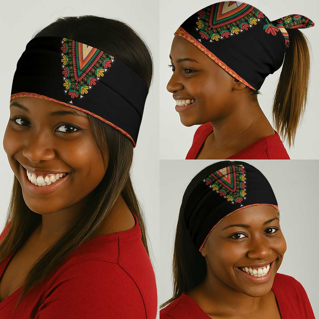 Africa Dashiki Neck Gaiter Embroidery Neckline Floral Pattern LT18