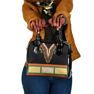 Africa Dashiki Shoulder Handbag Embroidery Neckline Floral Pattern