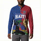 Custom Afro-Haitians Football Spirit Button Sweatshirt Les Grenadiers 2026 World Cup
