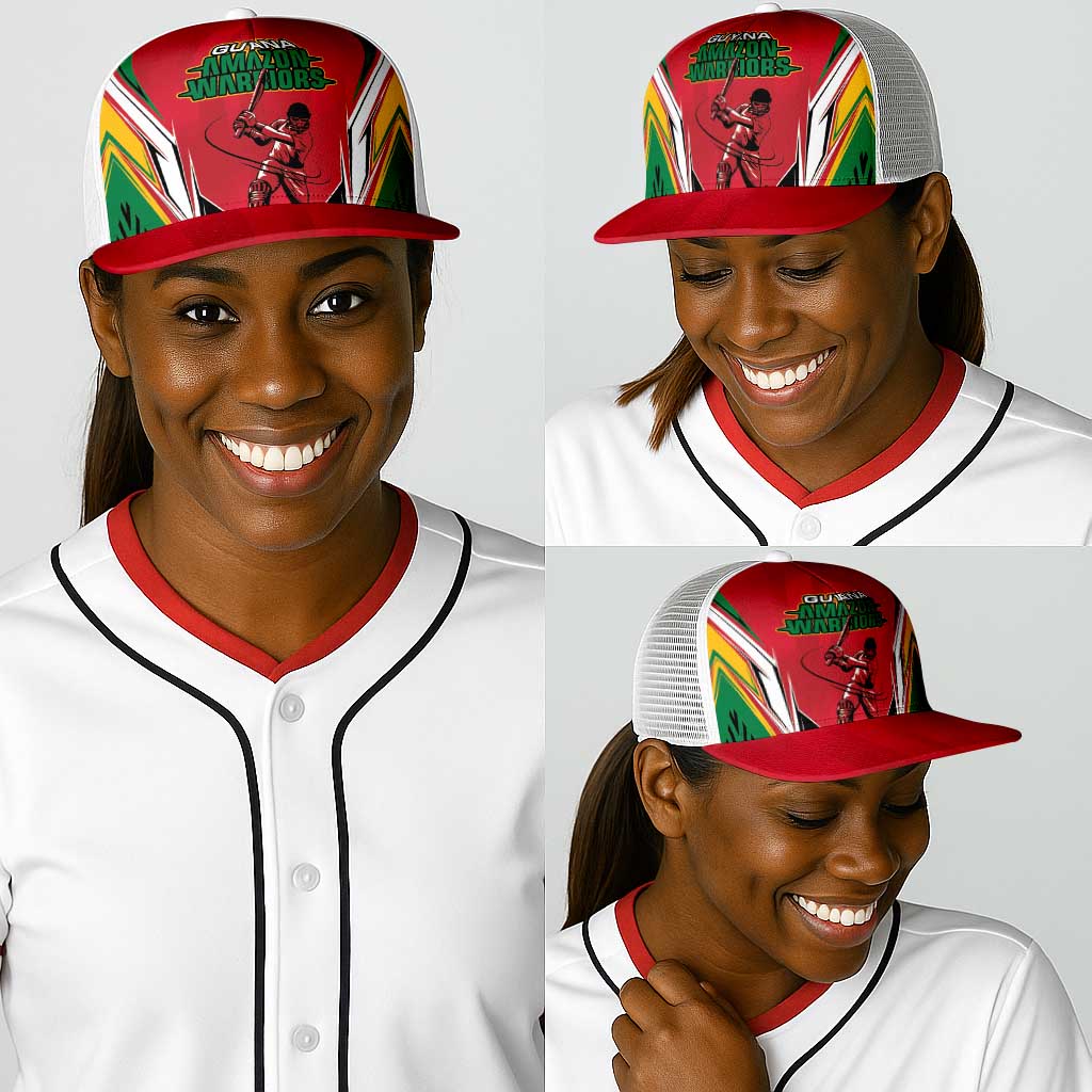 Guyana Cricket Amazon Warriors Baseball Net Cap Go Champion - African Pride