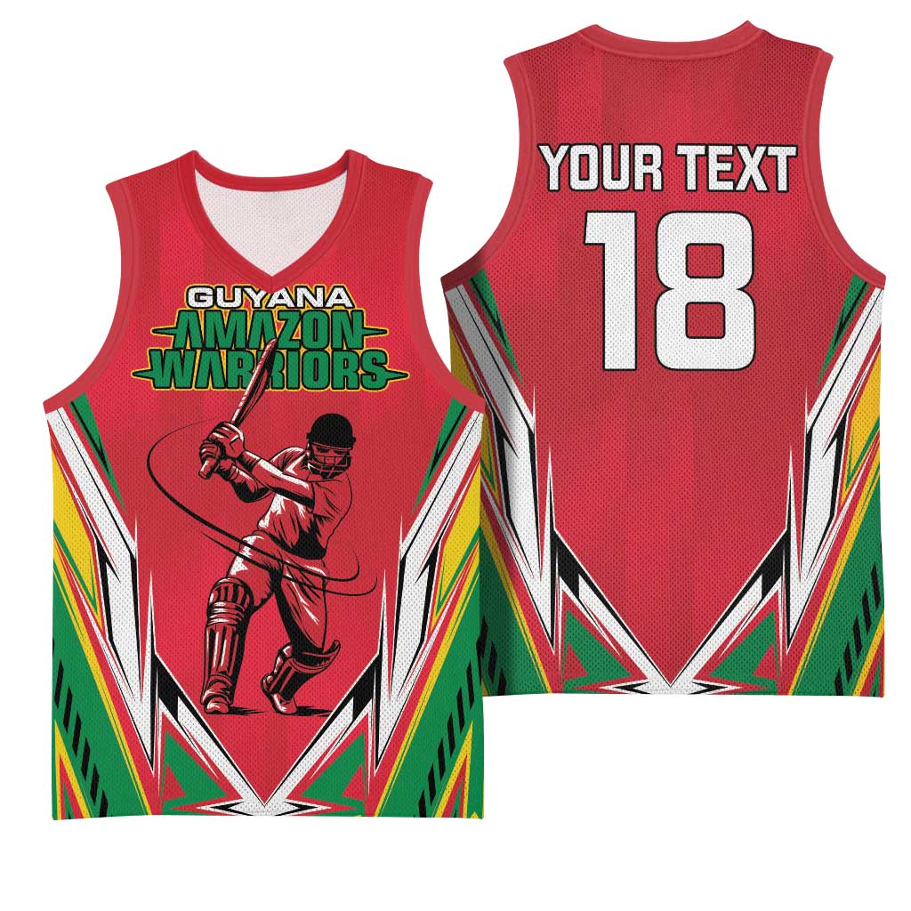 Guyana Cricket Amazon Warriors Custom Basketball Jersey Go Champion LT18