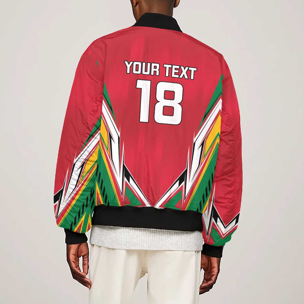Guyana Cricket Amazon Warriors Custom Bomber Jacket Go Champion - African Pride