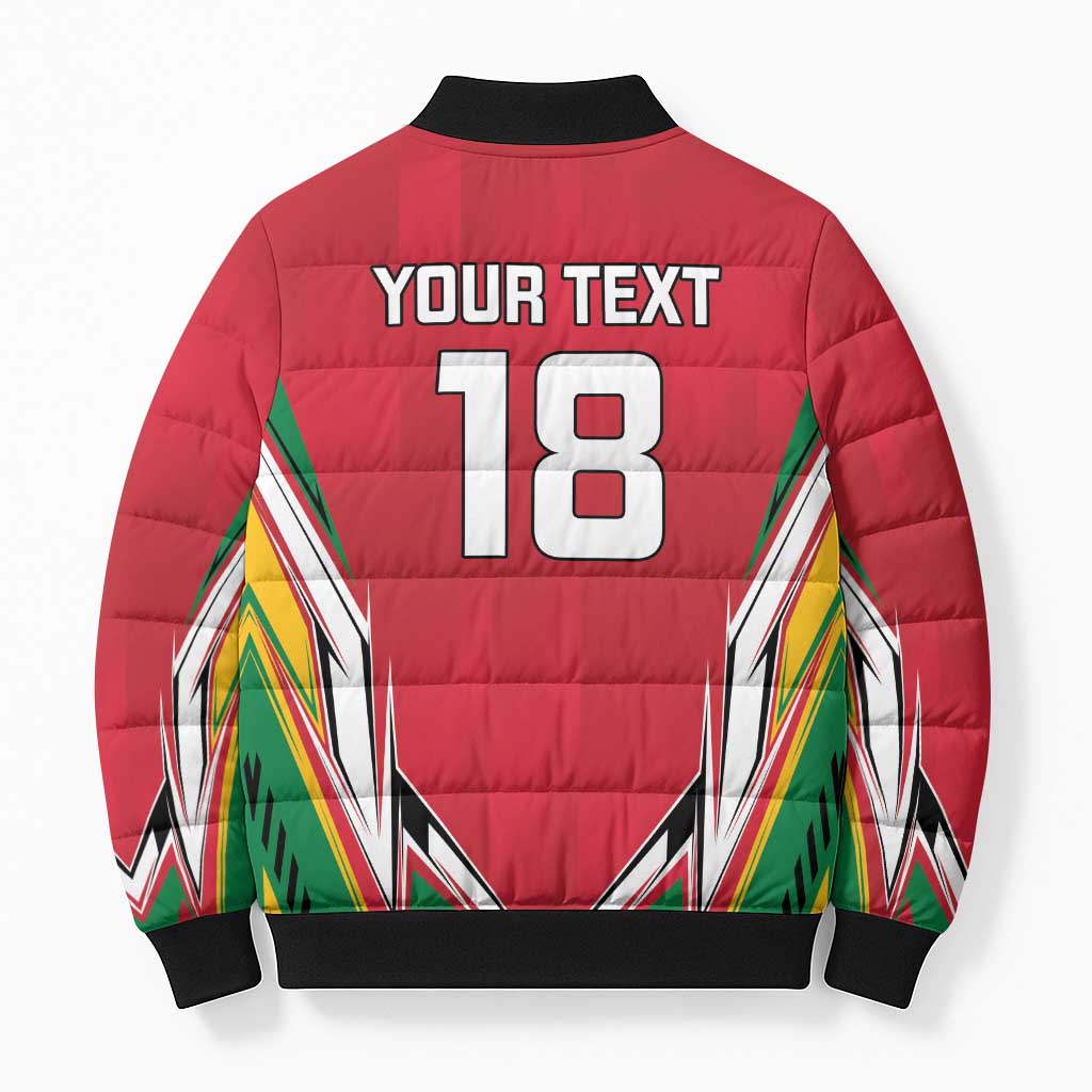 Guyana Cricket Amazon Warriors Custom Bomber Puffer Jacket Go Champion