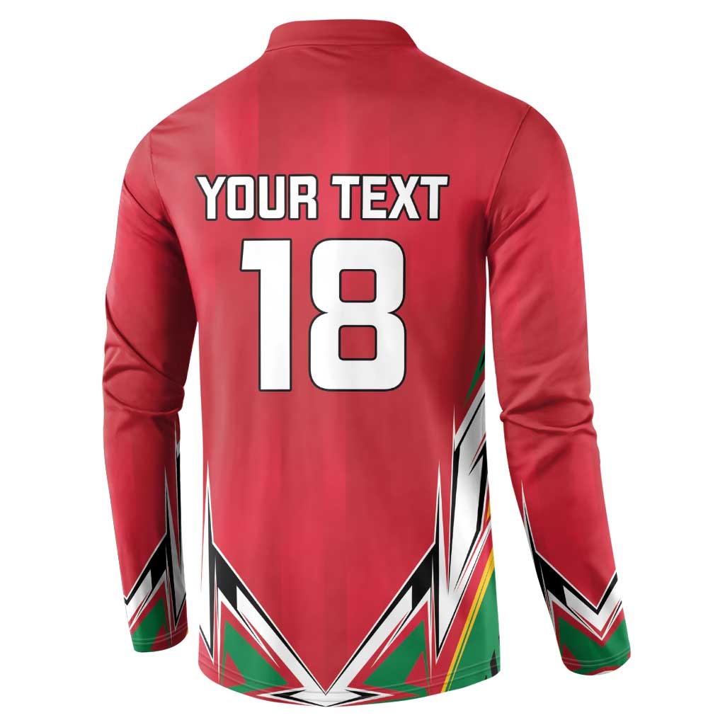 Guyana Cricket Amazon Warriors Custom Button Sweatshirt Go Champion