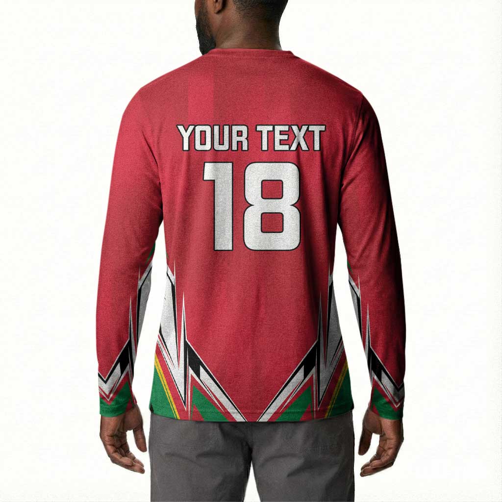 Guyana Cricket Amazon Warriors Custom Button Sweatshirt Go Champion