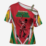 Guyana Cricket Amazon Warriors Custom Cross Shoulder Shirt Go Champion