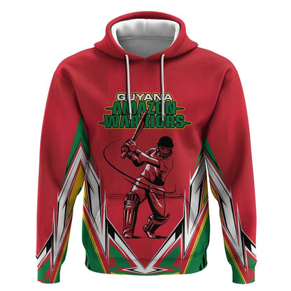 Guyana Cricket Amazon Warriors Custom Hoodie Go Champion - African Pride