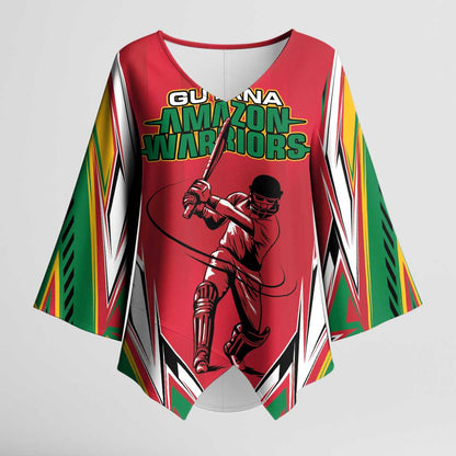 Guyana Cricket Amazon Warriors Custom Kimono Sleeve Blouse Go Champion