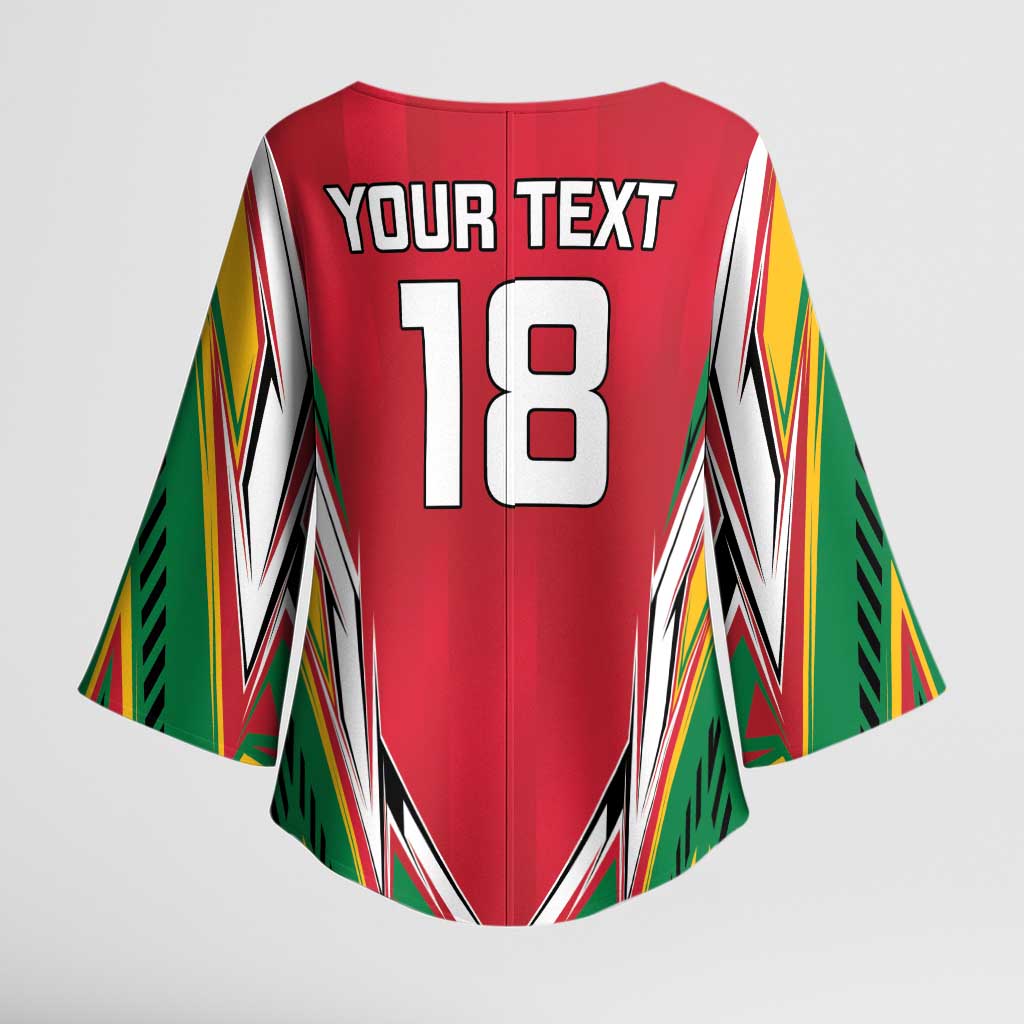 Guyana Cricket Amazon Warriors Custom Kimono Sleeve Blouse Go Champion